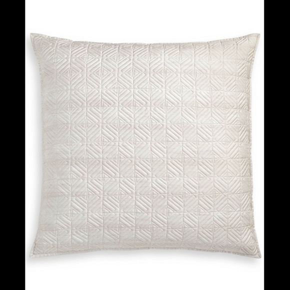 NEW Hotel Collection‎ Woodrose Quilted 1 Euro Sham - Picture 11 of 12